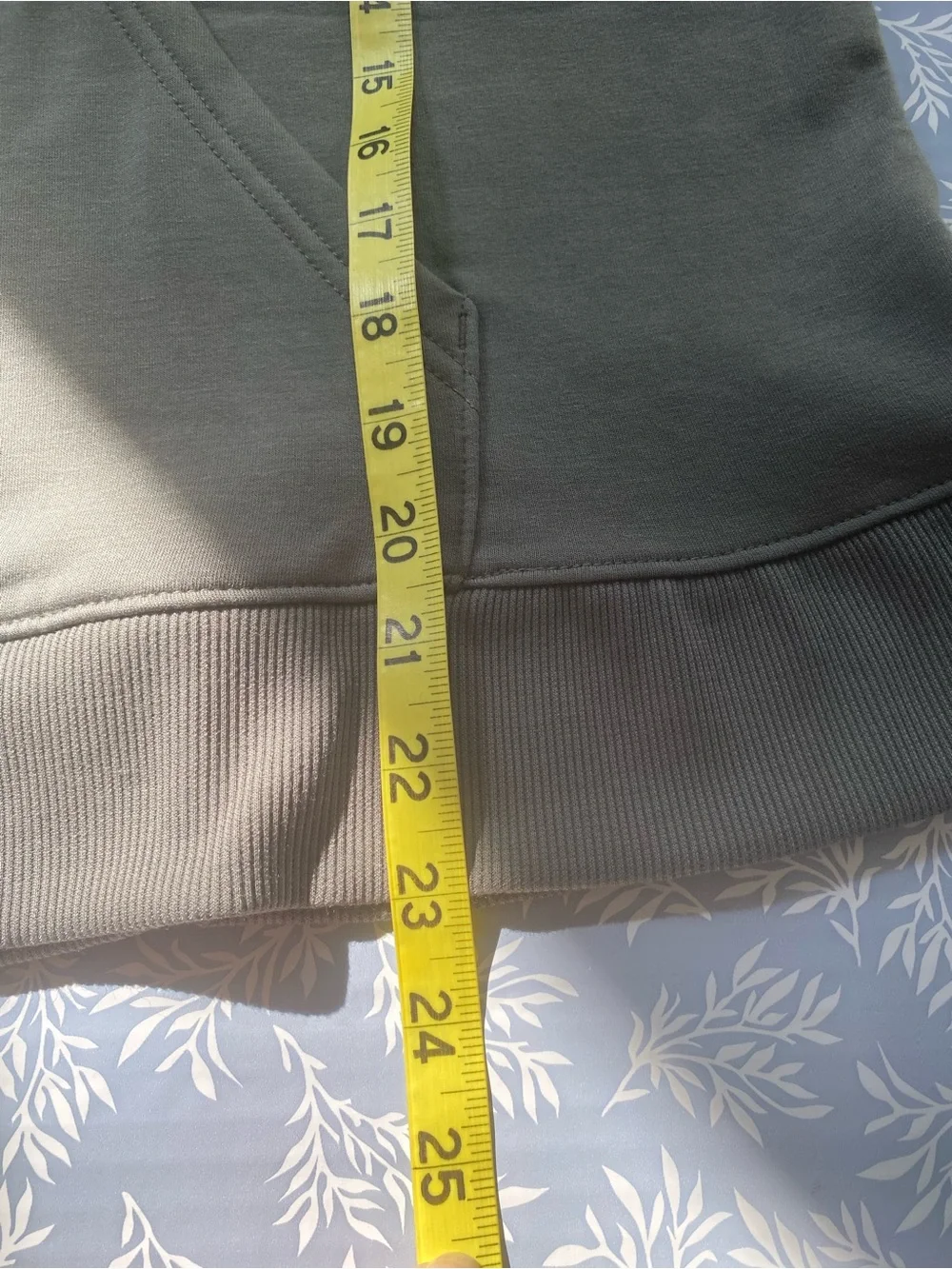 Athletic Works Brown Hooded Sweatshirt with Yellow Logo Tag